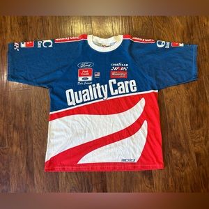 Dale Jarrett #88 Vintage 90s Chase Authentics All Over Print NASCAR T-Shirt XL